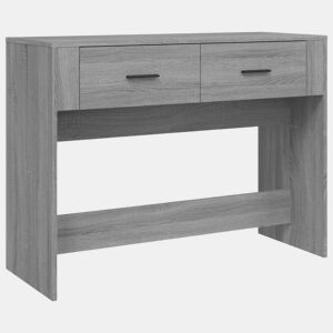 Mesa Consola - Mesa De Entrada 100x39x75 cm derivados de madeira cinzento sonoma
