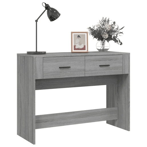 Mesa Consola - Mesa De Entrada 100x39x75 cm derivados de madeira cinzento sonoma