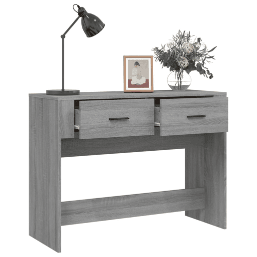 Mesa Consola - Mesa De Entrada 100x39x75 cm derivados de madeira cinzento sonoma