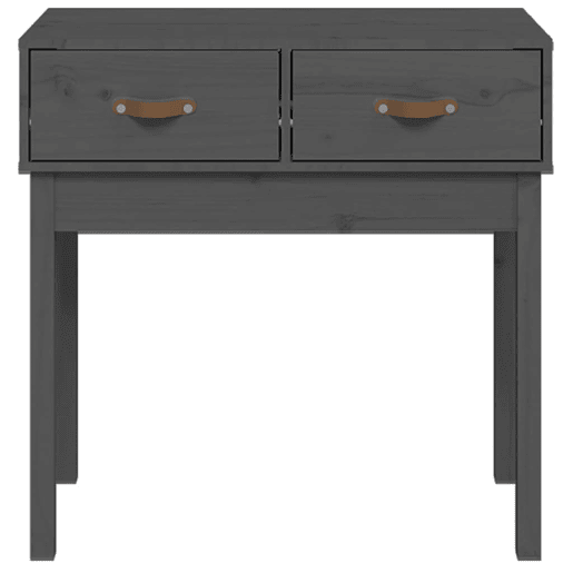 Mesa Consola - Mesa De Entrada 76,5x40x75 cm madeira de pinho maciça cinzento