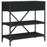 Mesa Consola - Mesa De Entrada 75x34,5x75 cm derivados de madeira preto