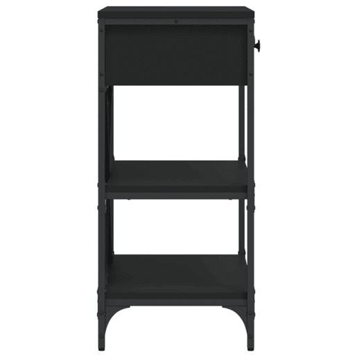 Mesa Consola - Mesa De Entrada 75x34,5x75 cm derivados de madeira preto