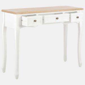 ToucadorMesa Consola - Mesa De Entrada com 3 gavetas branco