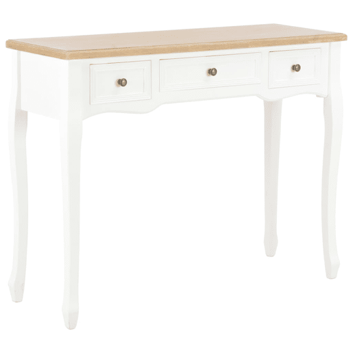 ToucadorMesa Consola - Mesa De Entrada com 3 gavetas branco