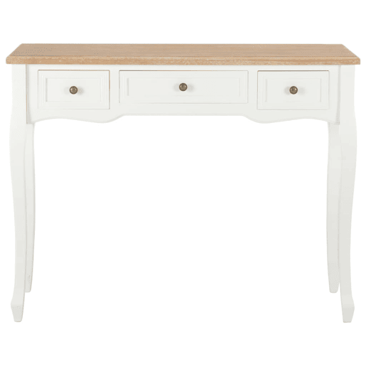 ToucadorMesa Consola - Mesa De Entrada com 3 gavetas branco