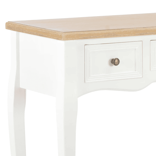 ToucadorMesa Consola - Mesa De Entrada com 3 gavetas branco