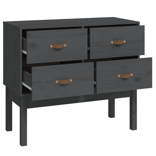 Mesa Consola - Mesa De Entrada 90x40x78 cm madeira de pinho maciça cinza