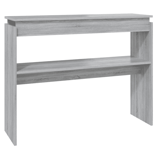 Mesa Consola - Mesa De Entrada 102x30x80 cm derivados de madeira cinzento sonoma