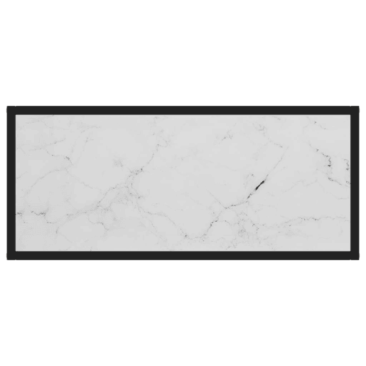 Mesa Consola - Mesa De Entrada 80x35x75 cm vidro temperado branco