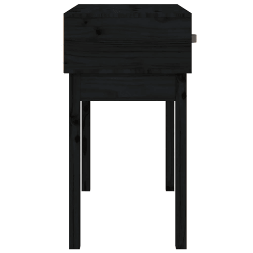 Mesa Consola - Mesa De Entrada 76,5x40x75 cm madeira de pinho maciça preto