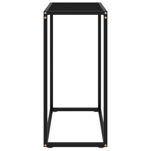 Mesa Consola - Mesa De Entrada 60x35x75 cm vidro temperado preto