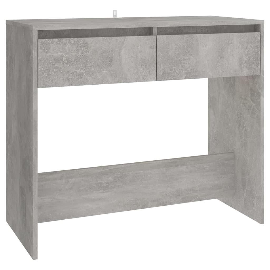 Mesa consola - mesa de entrada madera contrachapada gris hormigón 89x41x76,5 cm