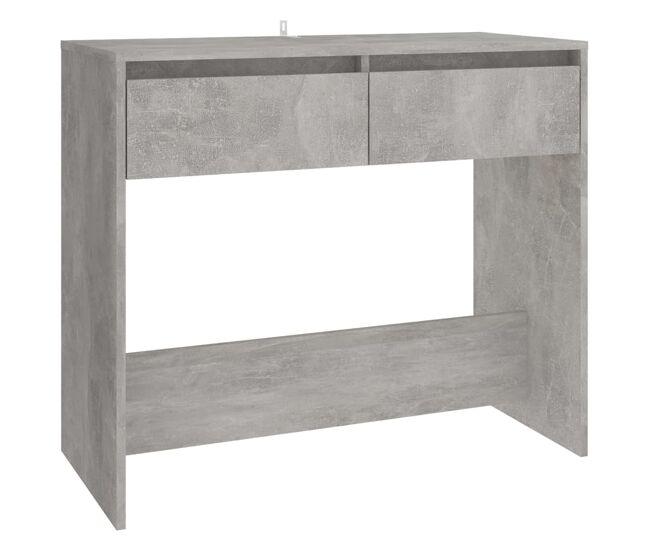 Mesa consola - mesa de entrada madera contrachapada gris hormigón 89x41x76,5 cm