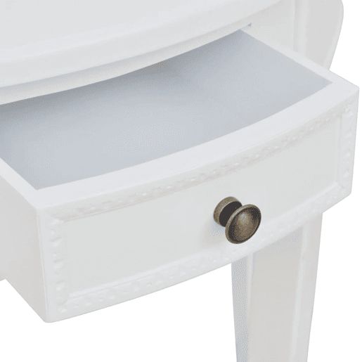 Mesa Consola - Mesa De Entrada meia-lua com gaveta branco Mesa Consola - Mesa De Entrada meia-lua com gaveta branco
