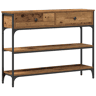 Mesa Consola - Mesa De Entrada com gaveta Madeira antiga 100 x 25 x 75 cm