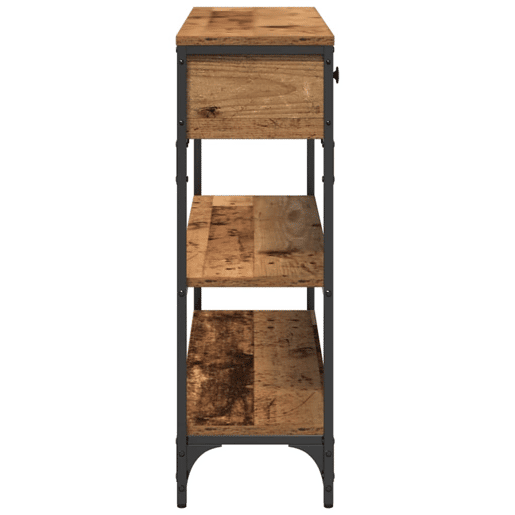 Mesa Consola - Mesa De Entrada com gaveta Madeira antiga 100 x 25 x 75 cm