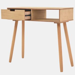Mesa Consola - Mesa De Entrada de pinho maciço 80x30x72 cm castanho