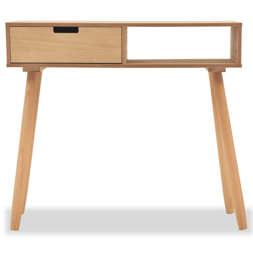 Mesa Consola - Mesa De Entrada de pinho maciço 80x30x72 cm castanho