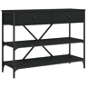 Mesa Consola - Mesa De Entrada c gavetasprateleiras derivados de madeira preto