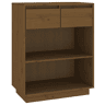 Mesa Consola - Mesa De Entrada 60x34x75 cm pinho maciço castanho mel
