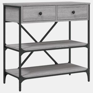 Mesa Consola - Mesa De Entrada 75x34,5x75 cm derivados de madeira cinzento sonoma