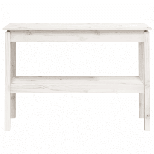 Mesa Consola - Mesa De Entrada 110x40x75 cm pinho maciço branco