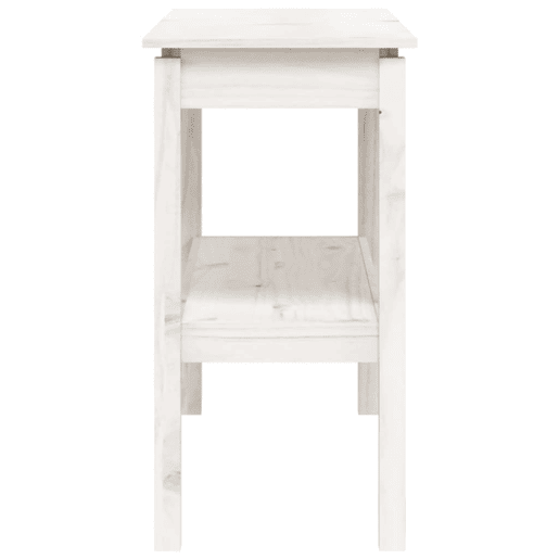 Mesa Consola - Mesa De Entrada 110x40x75 cm pinho maciço branco