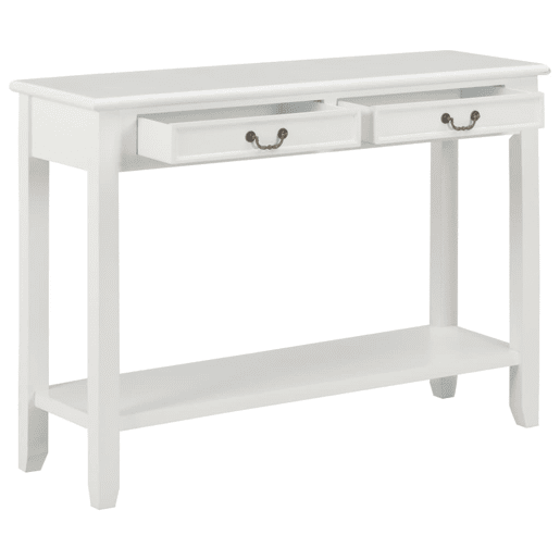 Mesa Consola - Mesa De Entrada 110x35x80 cm madeira branco