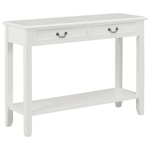 Mesa Consola - Mesa De Entrada 110x35x80 cm madeira branco