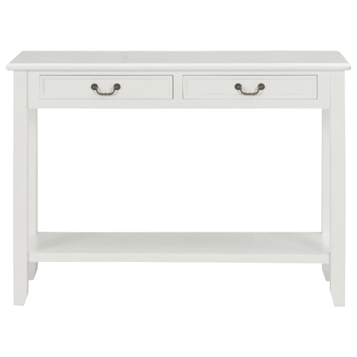 Mesa Consola - Mesa De Entrada 110x35x80 cm madeira branco