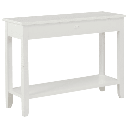Mesa Consola - Mesa De Entrada 110x35x80 cm madeira branco