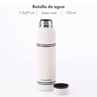 Garrafa de água 750ml em aço inoxidável Blanco El Ganso
