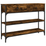 Mesa Consola - Mesa De Entrada 100x25x75 cm derivados de madeira carvalho fumado