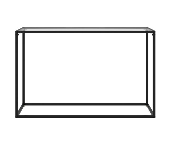 Mesa consola - mesa de entrada vidrio templado transparente 120x35x75 cm
