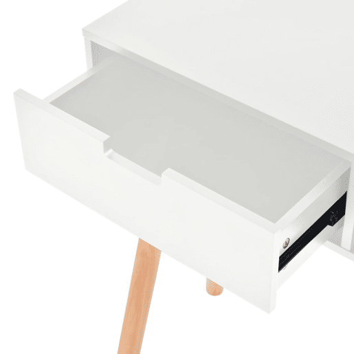 Mesa Consola - Mesa De Entrada de pinho maciço 80x30x72 cm branco