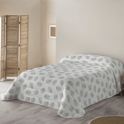 SANDAL - Edredom Nórdico Estampado - Ótimo Conforto e Acolchoamento Extra Macio - Peso 300 Gramas com Toque de Pena - Cama 90 - JAHO SAGE