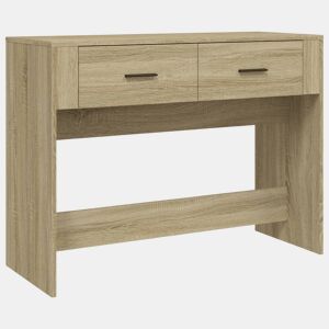 Mesa Consola - Mesa De Entrada 100x39x75 cm derivados de madeira carvalho sonoma