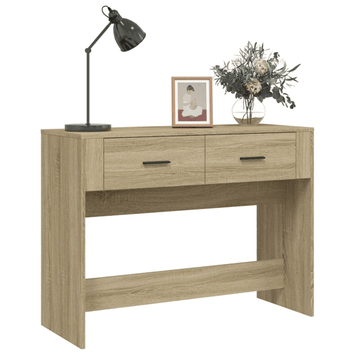 Mesa Consola - Mesa De Entrada 100x39x75 cm derivados de madeira carvalho sonoma
