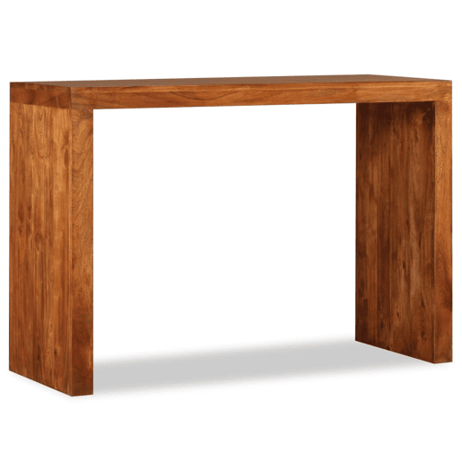 Mesa Consola - Mesa De Entrada madeira maciça c acabamento a mel 110x40x76 cm