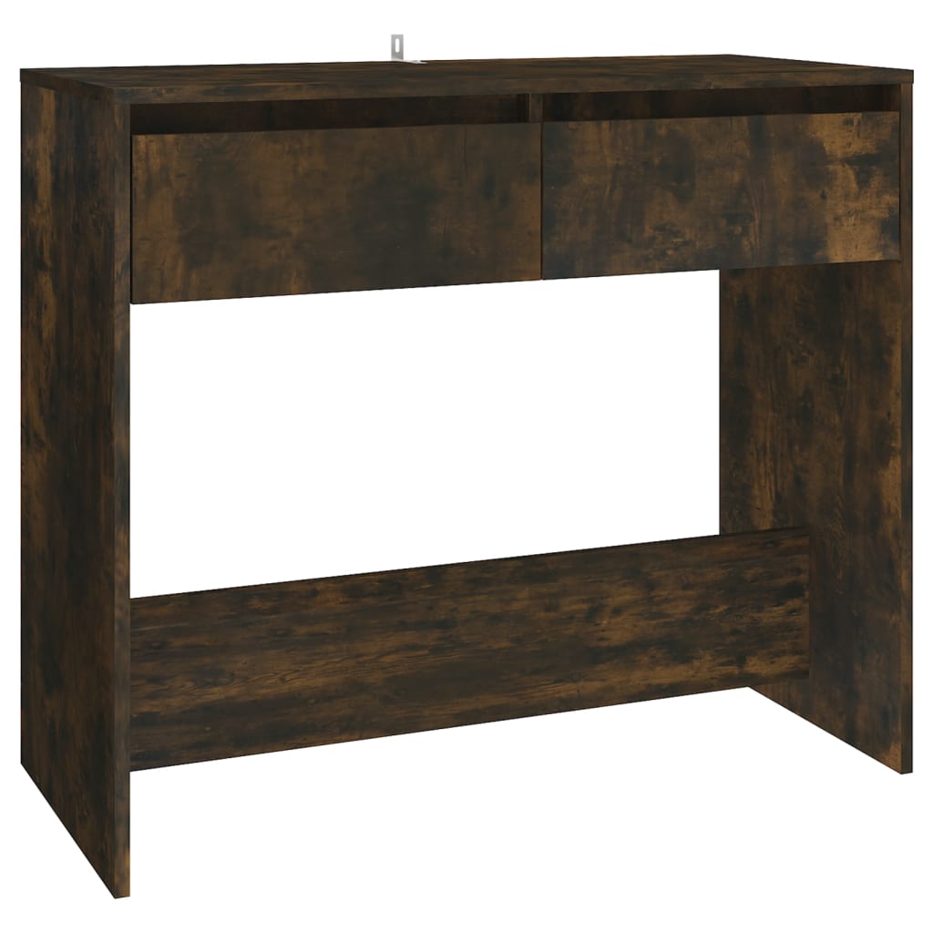 Mesa consola - mesa de entrada madera de ingeniería roble ahumado 89x41x76,5 cm