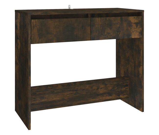 Mesa consola - mesa de entrada madera de ingeniería roble ahumado 89x41x76,5 cm