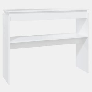 Mesa Consola - Mesa De Entrada 102x30x80 cm derivados de madeira branco