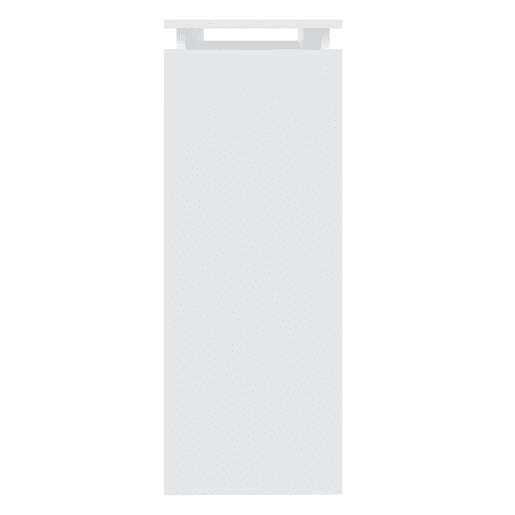 Mesa Consola - Mesa De Entrada 102x30x80 cm derivados de madeira branco