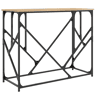 Mesa Consola - Mesa De Entrada 100x40x80 cm derivados de madeira carvalho sonoma