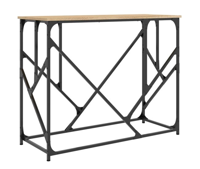 Mesa consola - mesa de entrada madera de ingeniería roble sonoma 100x40x80 cm