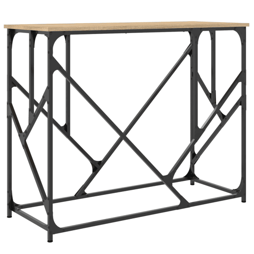 Mesa Consola - Mesa De Entrada 100x40x80 cm derivados de madeira carvalho sonoma
