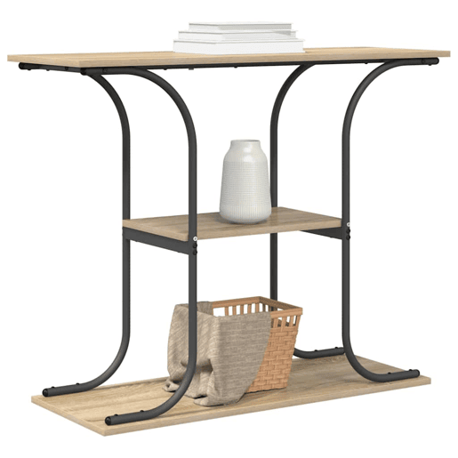 Mesa Consola - Mesa De Entrada Carvalho sonoma 101 x 35 x 80.5 cm Madeira processada