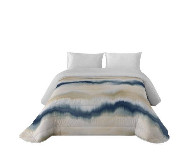 Sandal - edredón nórdico estampado - acolchado de gran confort y extrasuave - gramaje 300 gramos con tacto pluma - cama 90 - belix blue
