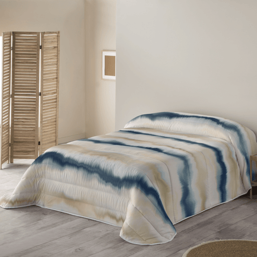 SANDAL - Edredom Nórdico Estampado - Ótimo Conforto e Acolchoamento Extra Macio - Peso 300 Gramas com Toque de Pena - Cama 90 - BELIX AZUL