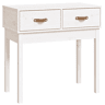 Mesa Consola - Mesa De Entrada 76,5x40x75 cm pinho maciço branco